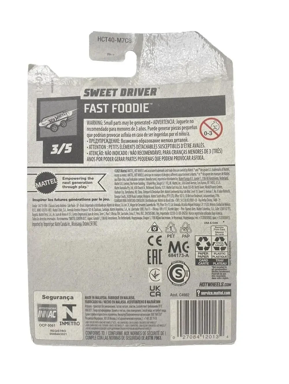 2021 Mattel Hot Wheels FAST FOODIE 3/5 SWEET DRIVER #61/250